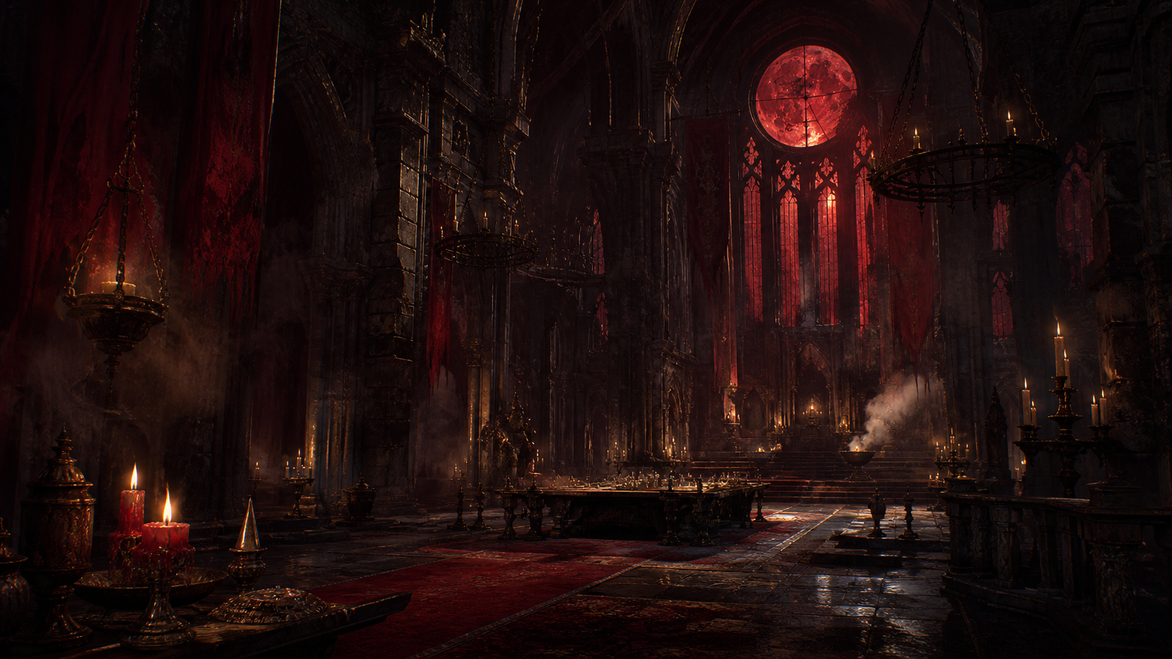 Original fan-made gothic sanctuary illustration